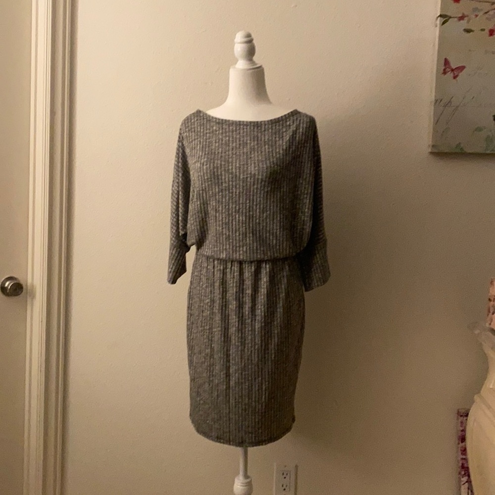 Two Piece Grey stripe Dress